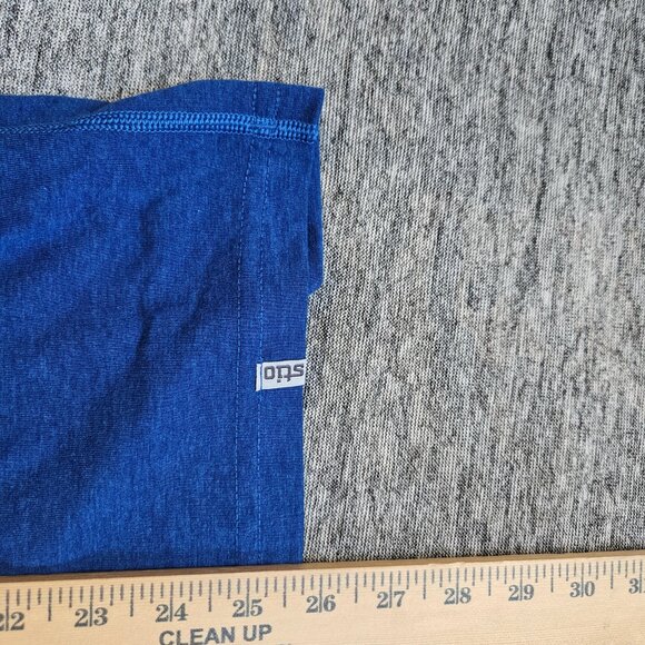 Stio Hoodie Shirt Jersey Blue Performance Stretch Hiking Pullover Womens Large - Picture 12 of 12